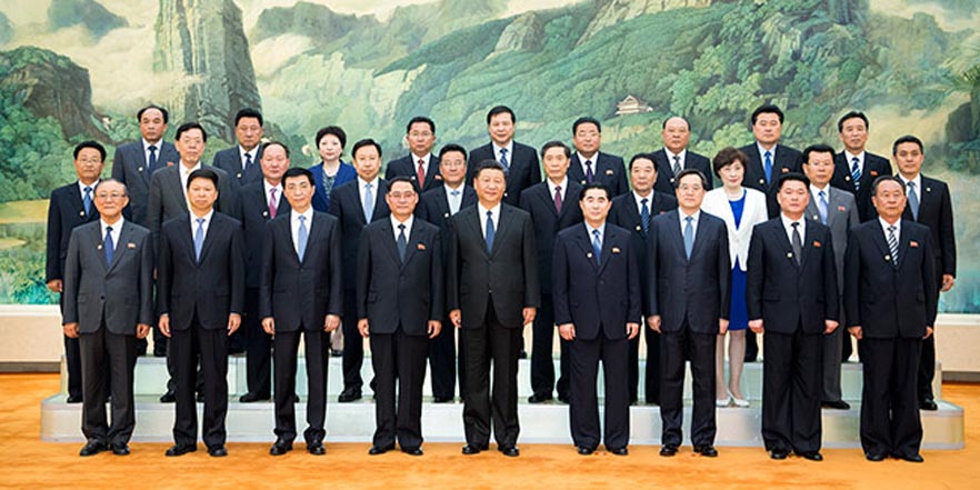 习近平会见朝鲜劳动党友好参观团