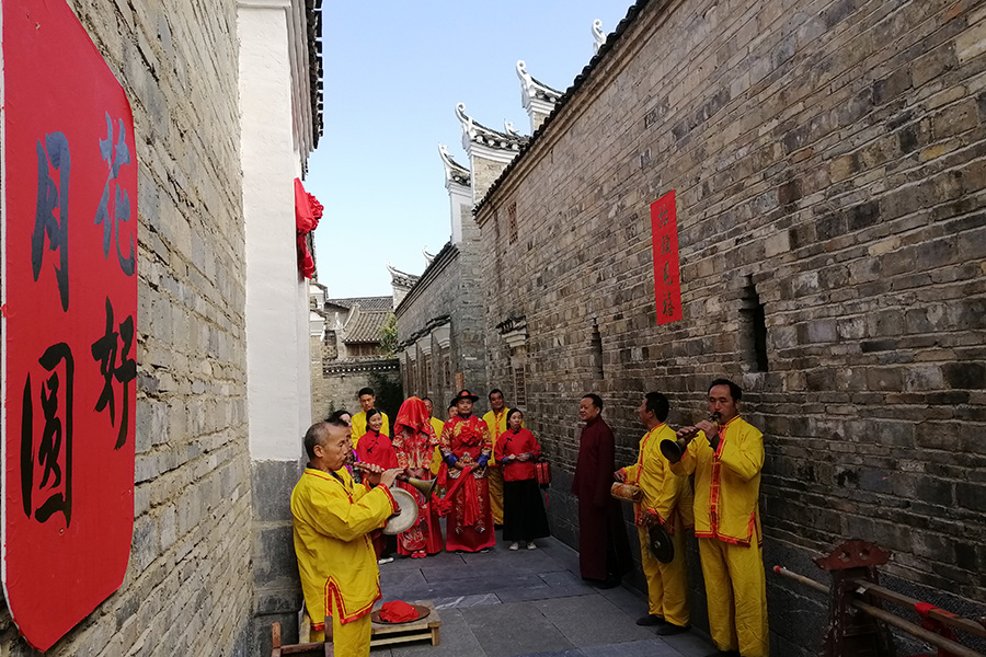 桂林漓水人家的婚嫁习俗表演