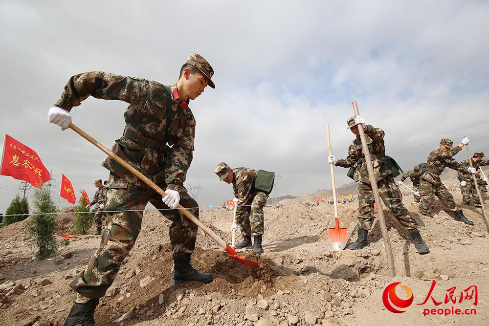武警官兵立下愚公志，绿化贺兰山【7】